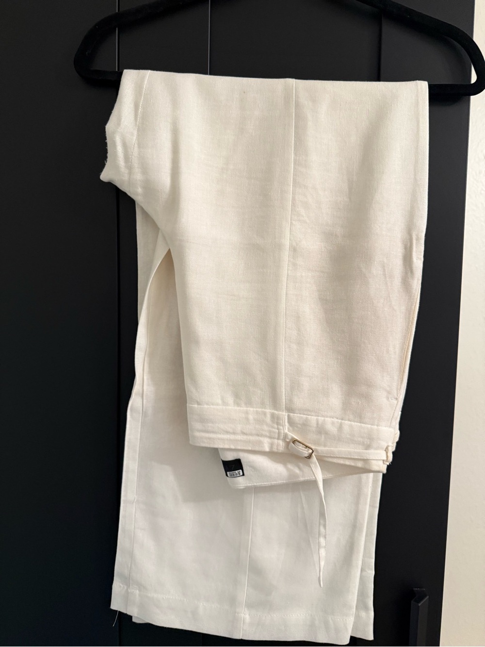 Cream Drawstring Pants